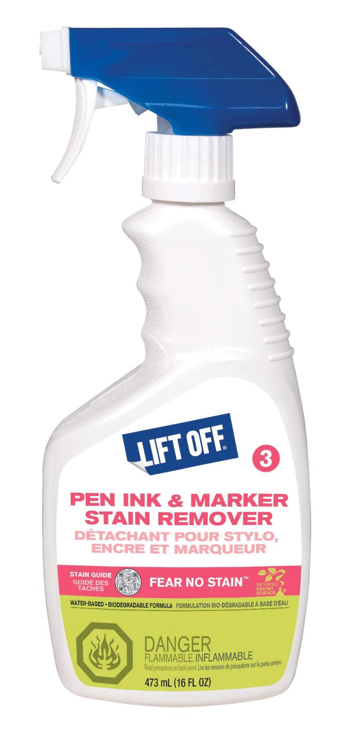 Motsenbocker's Lift Off Pen, Ink and Marker Stain Remover, 473mL Front_Flat