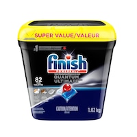 Pastilles de détergeant pour lave-vaisselle Finish Quantum Ultimate, paq. 82 Front_Elevated