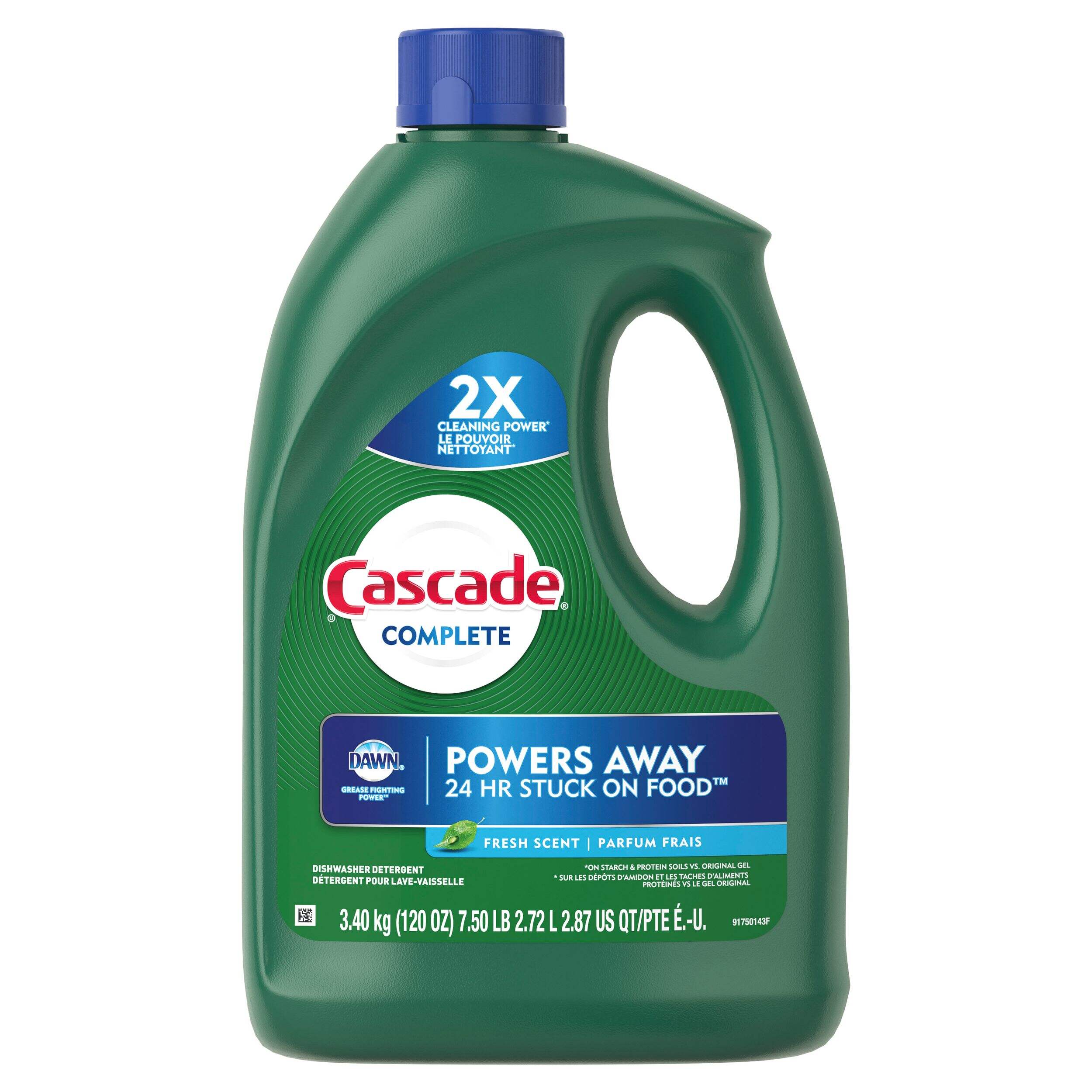 Cascade Complete Gel Dishwasher Detergent, 3.4-kg Front_Flat