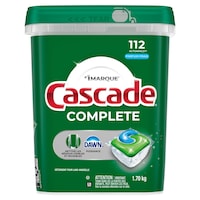 Capsules pour lave-vaisselle Cascade ActionPacs Complete, parfum frais, paq. 112 Front_Flat