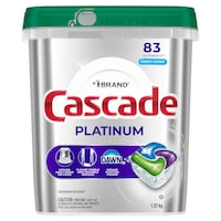 Cascade Platinum ActionPacs Fresh Dishwasher Pods, 83-ct