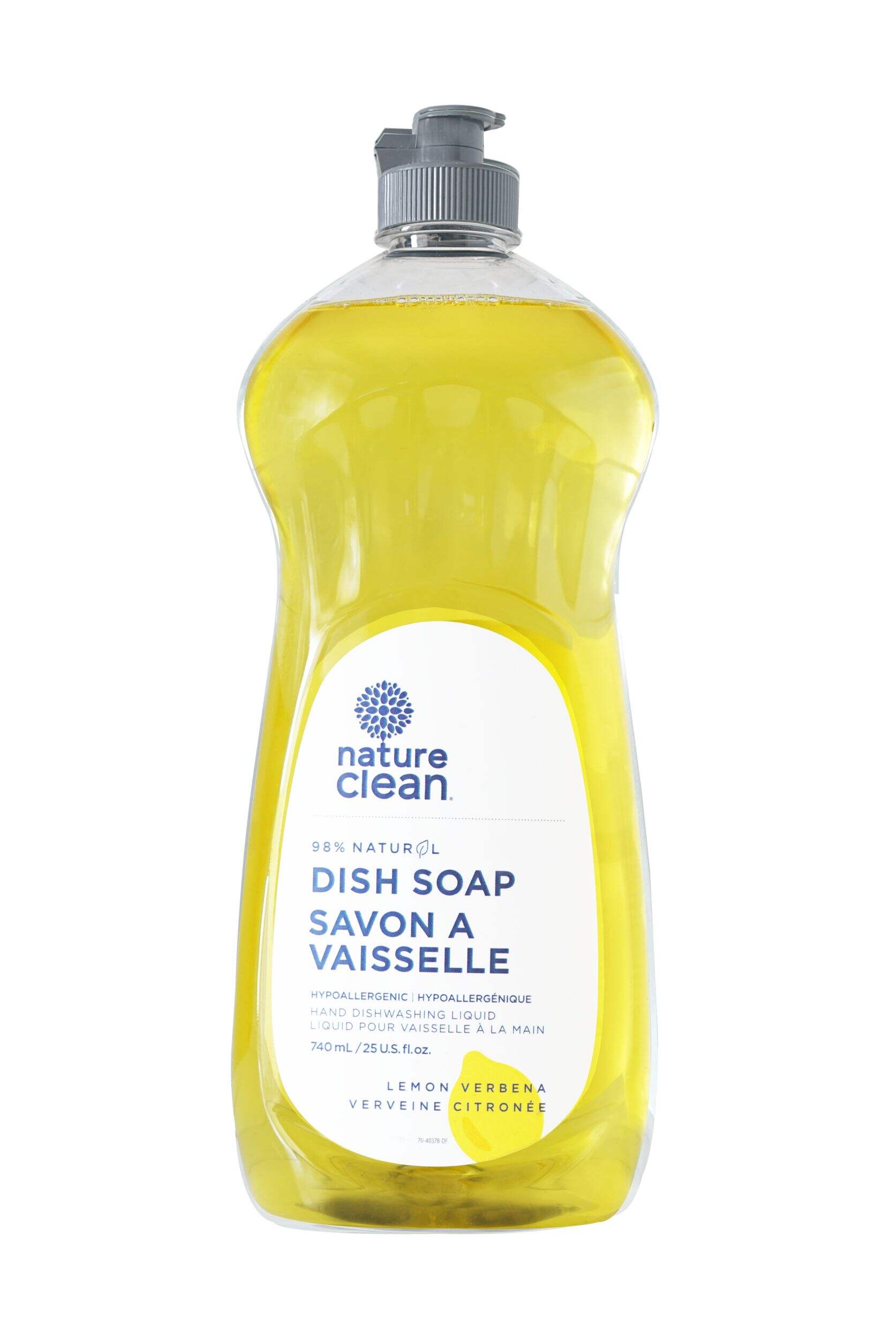 Nature Clean Liquid Dish Soap, Lemon, 740-mL Front_Flat