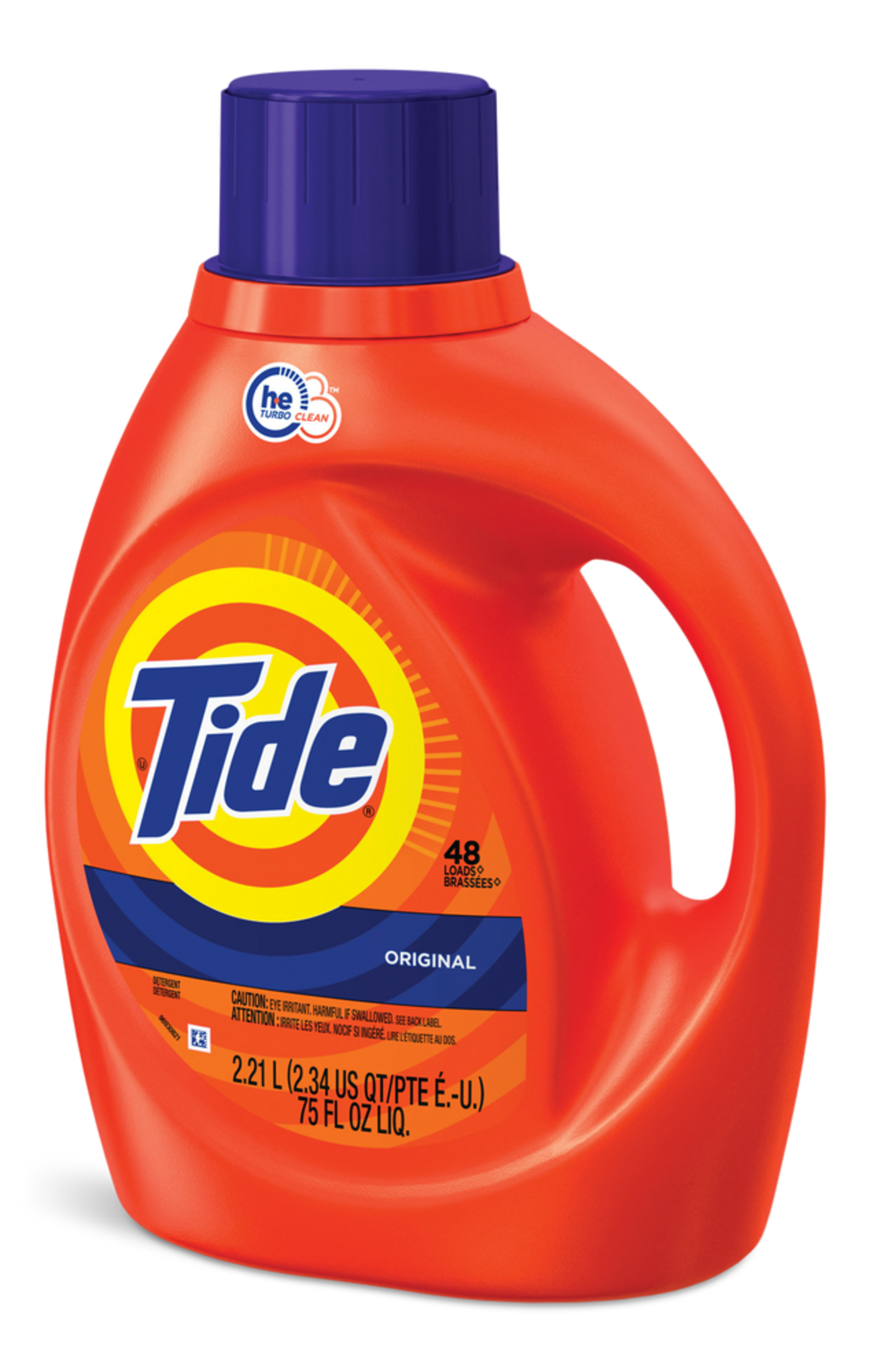 Tide HE Original Liquid Detergent, 48 use Front_Angled_Left