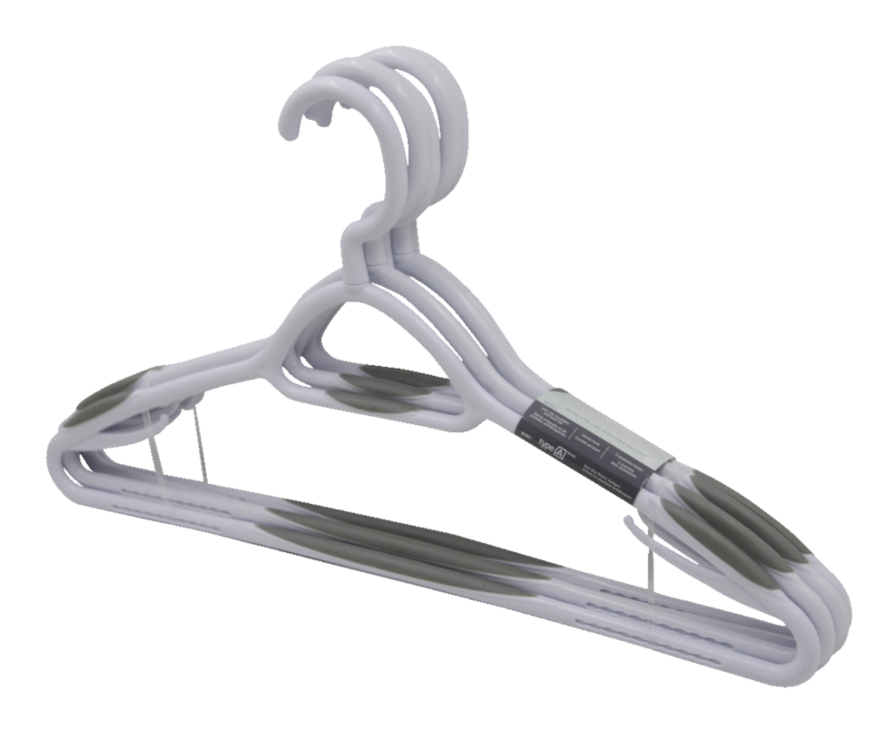 Donext Plastic Hangers with 360 Swivel Metal Hook, Heavy Duty