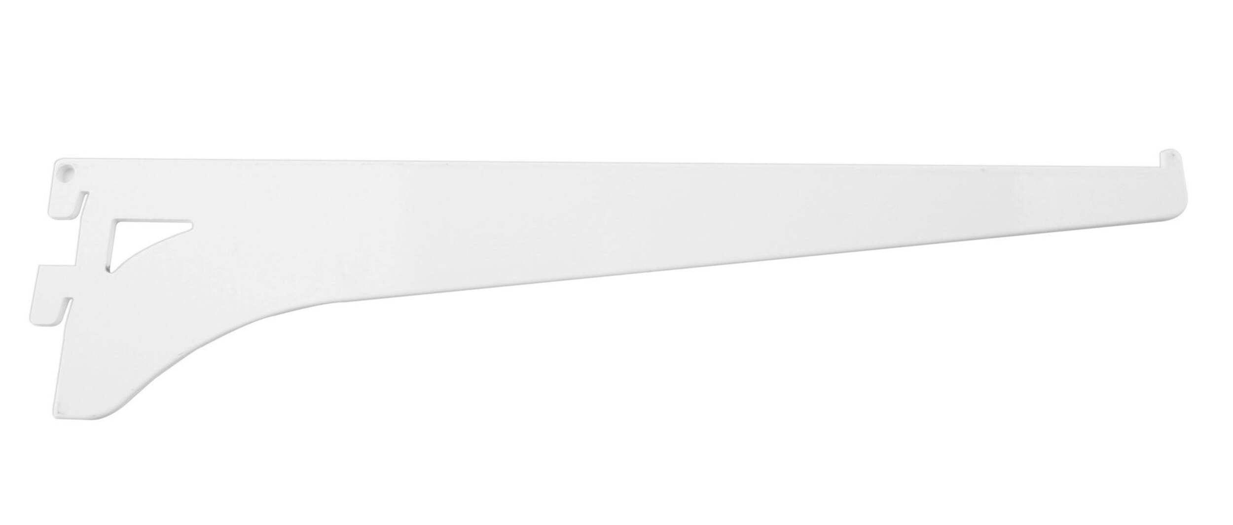 HOME COLLECTIONS Metal Shelf Bracket, White, 10-in Side_Right