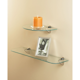 Home Collections Glass Shelf, Semi-Circle Front_Angled_Left