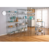 For Living Chrome Baker's Rack Composite_or_Mixed