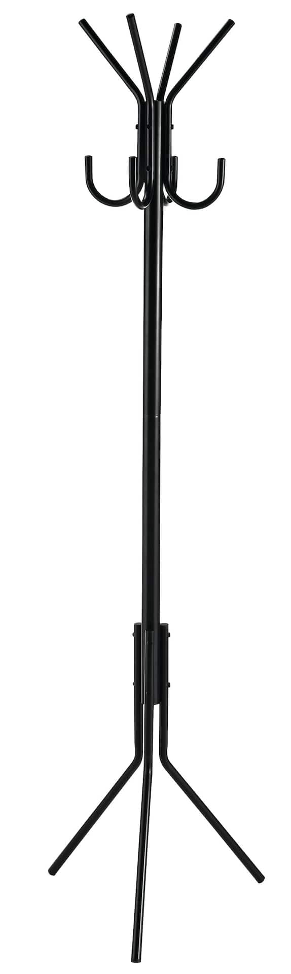 type A Perspective Freestanding Coat Rack with 8 Hooks Black Canadian Tire