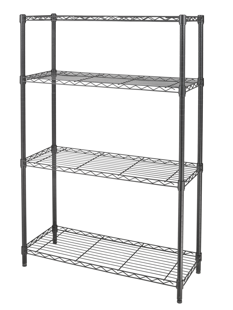 Adjustable Wire Storage Shelves Unit, Closetmaid Black Wire Shelving Unit