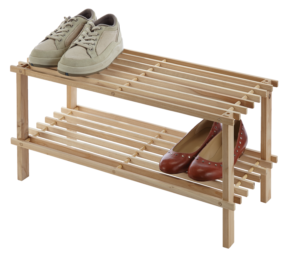 HOME COLLECTIONS Pine Shoe Rack, 26 x 63 x 29 cm Canadian Tire