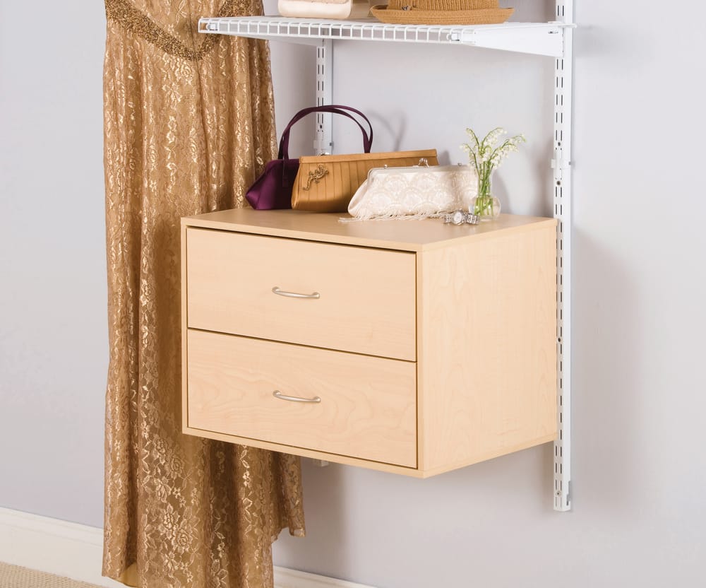 Rubbermaid HomeFree series 23-in x 26.5-in x 12-in White Wood Drawer Unit  at