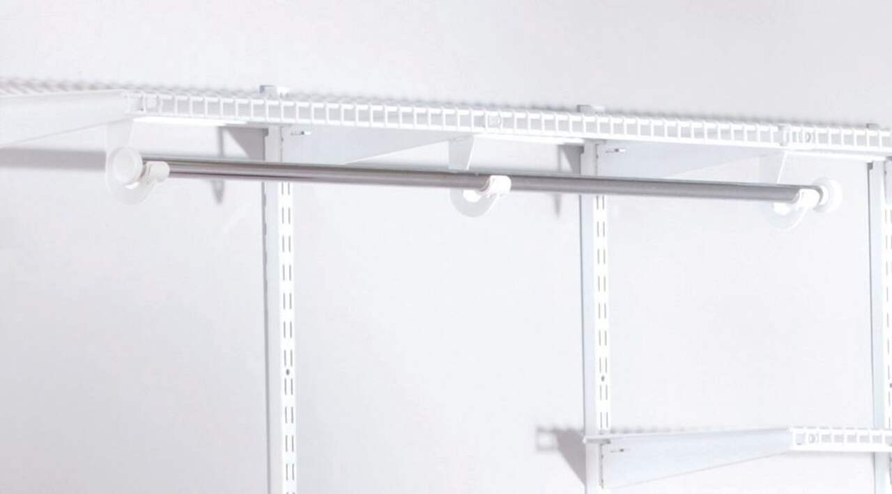Wall Mounted Closet Rods Support Kits, Commercial Home Cuttable