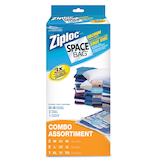 Ziploc Vacuum Seal Space Bags Pack, Flat