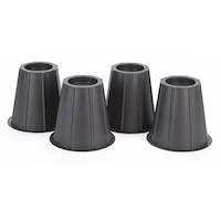 Pieds rehausseurs de lit ronds en plastique For Living, paq. 4, 5,5 po