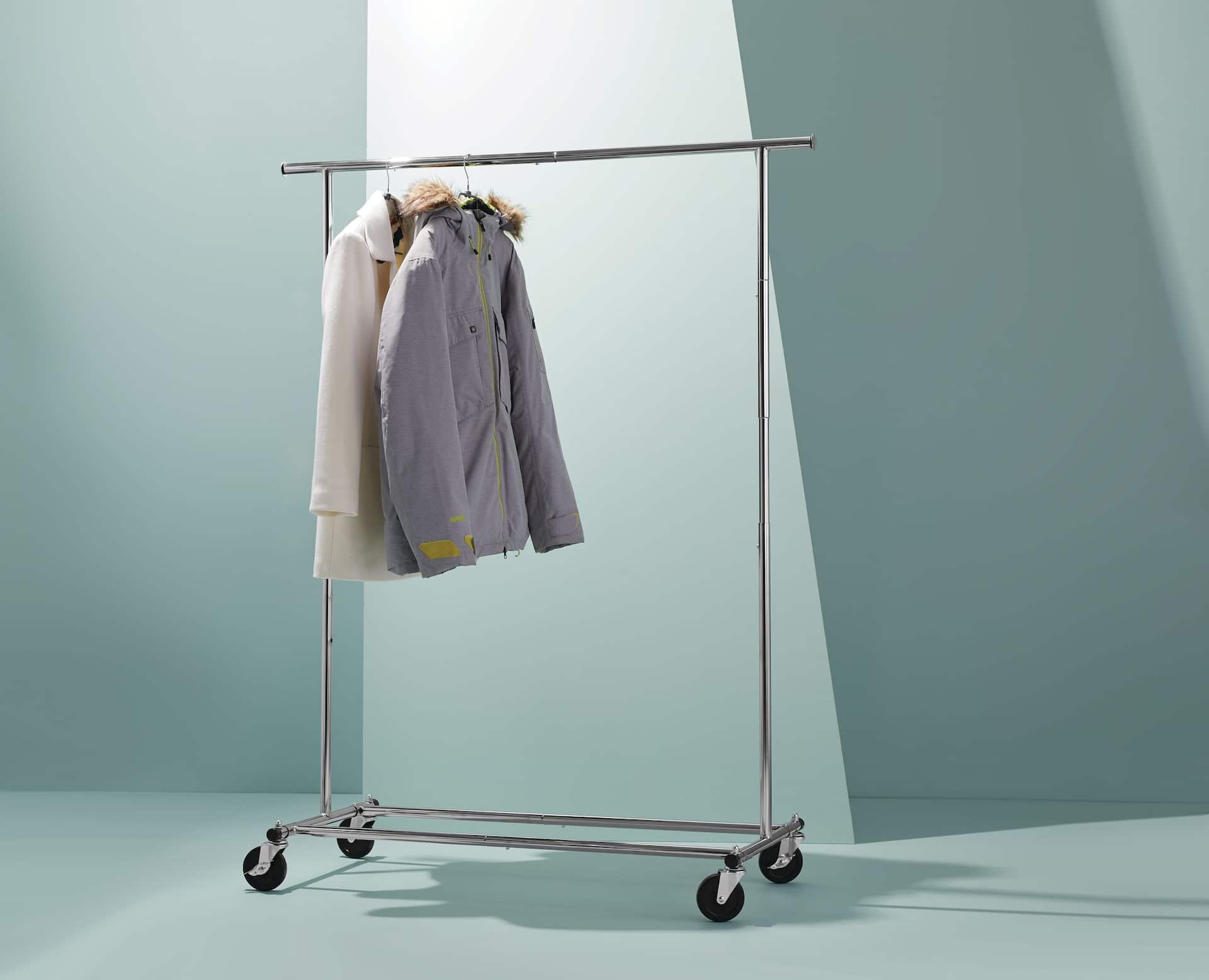 For Living Deluxe Single Rod Garment Rack Chrome Canadian Tire