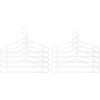 type A Plastic Slim Hangers, 10-pk Front_Flat