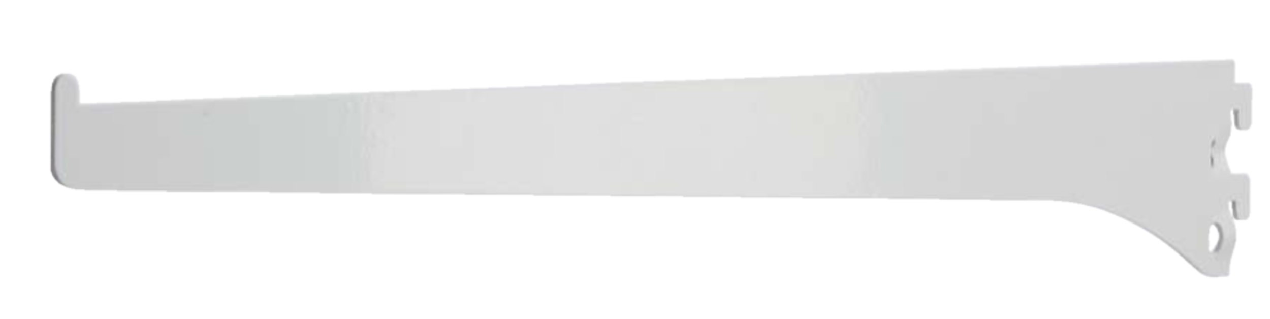HOME COLLECTIONS Metal Single Track Shelf Bracket, White, 16-in Side_Right
