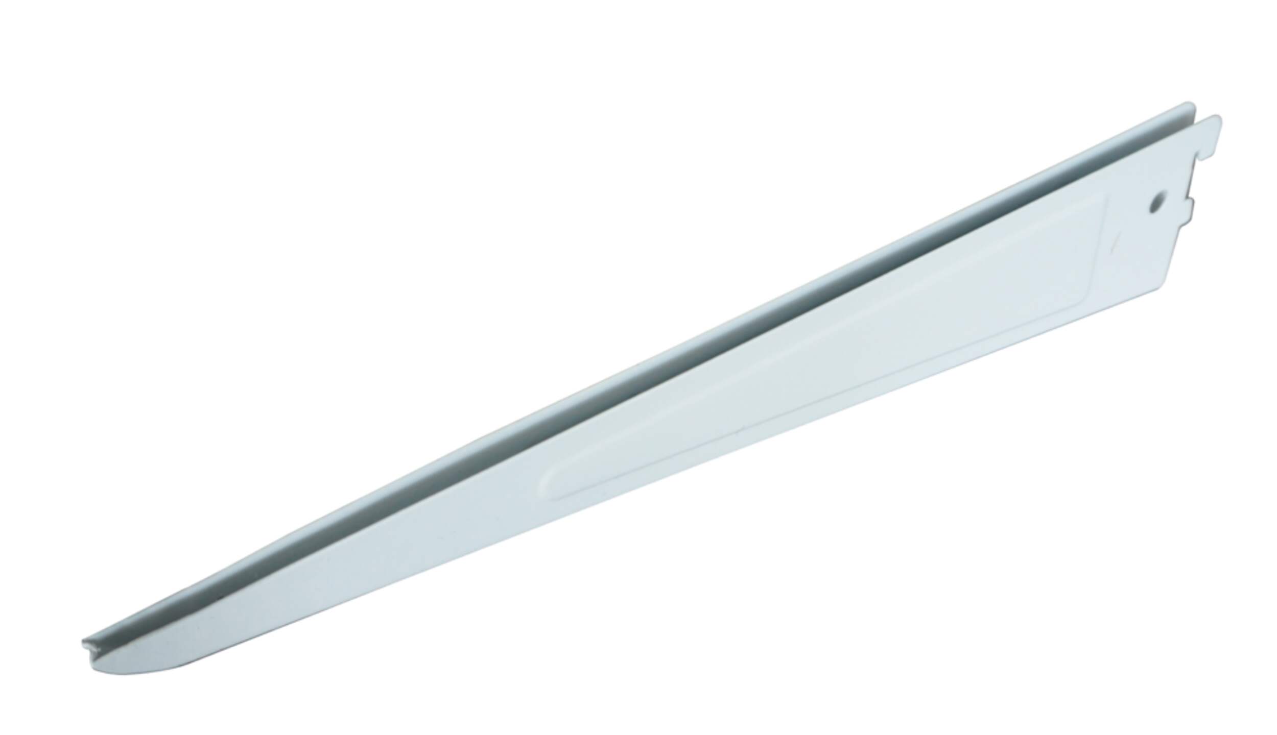 HOME COLLECTIONS Metal Dual Track Shelf Bracket, White, 15-in Front_Three_Fourths_Angled_Left