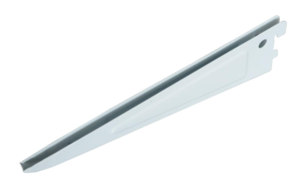 HOME COLLECTIONS Metal Dual Track Shelf Bracket, White, 9in Canadian