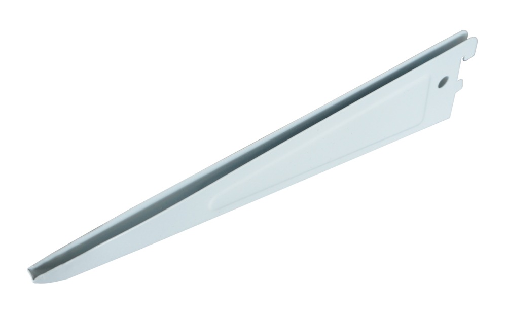 HOME COLLECTIONS Metal Dual Track Shelf Bracket, White, 11in