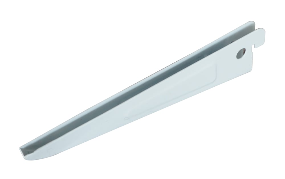 HOME COLLECTIONS Metal Dual Track Shelf Bracket, White, 7in Canadian