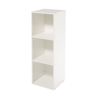 type A Stack Modular 3-Shelf Organizer, White
