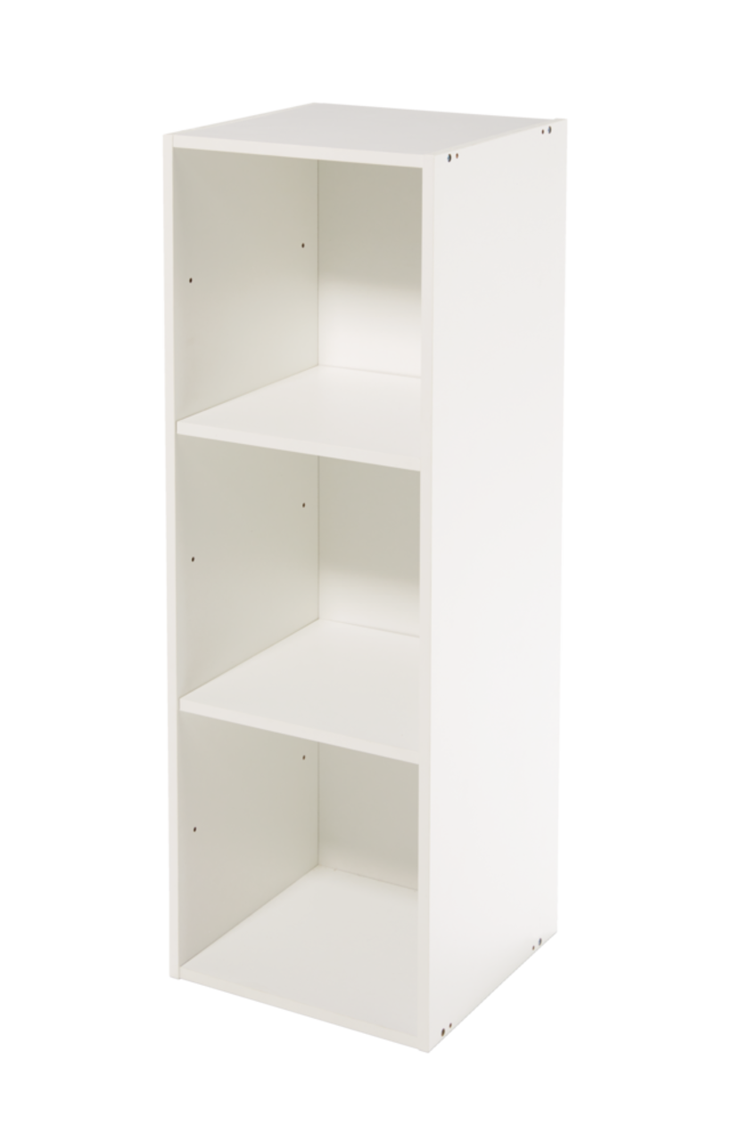 type A Stack Modular 3-Shelf Organizer, White