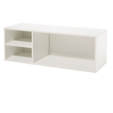 type A Stack Modular Adjustable Multi-Purpose Organizer, White Front_Elevated