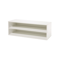 type A Stack Modular Organizer, White Front_Angled_Left