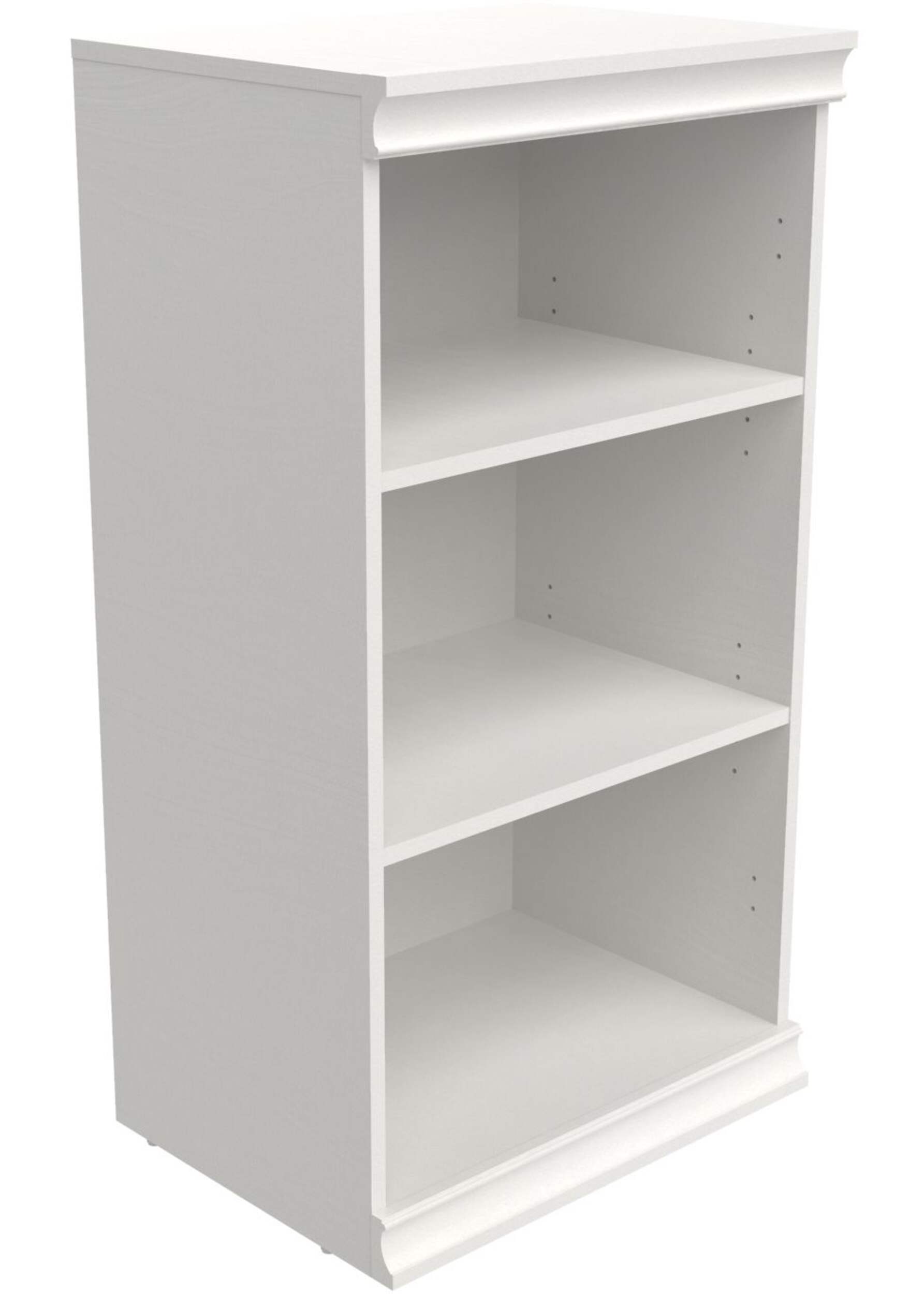 ClosetMaid Modular Stackable Closet Storage Shelf Unit, White Front_Angled_Right