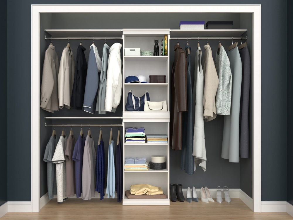 ClosetMaid Modular Stackable Closet Storage Shelf Unit, White