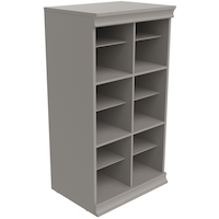 ClosetMaid Modular Adjustable Divided Storage Shelves/Unit, Taupe