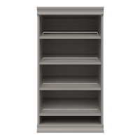 ClosetMaid Modular Stackable Shoe Rack, Taupe Front_Flat