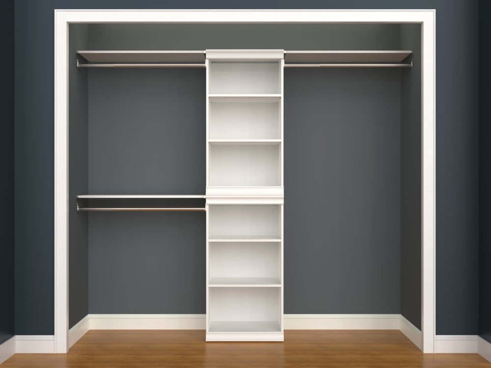 ClosetMaid Modular Shelf & Hang Rod Kit, White Canadian Tire