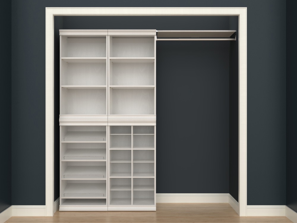 ClosetMaid Modular Shelf & Hang Rod Kit, White Canadian Tire