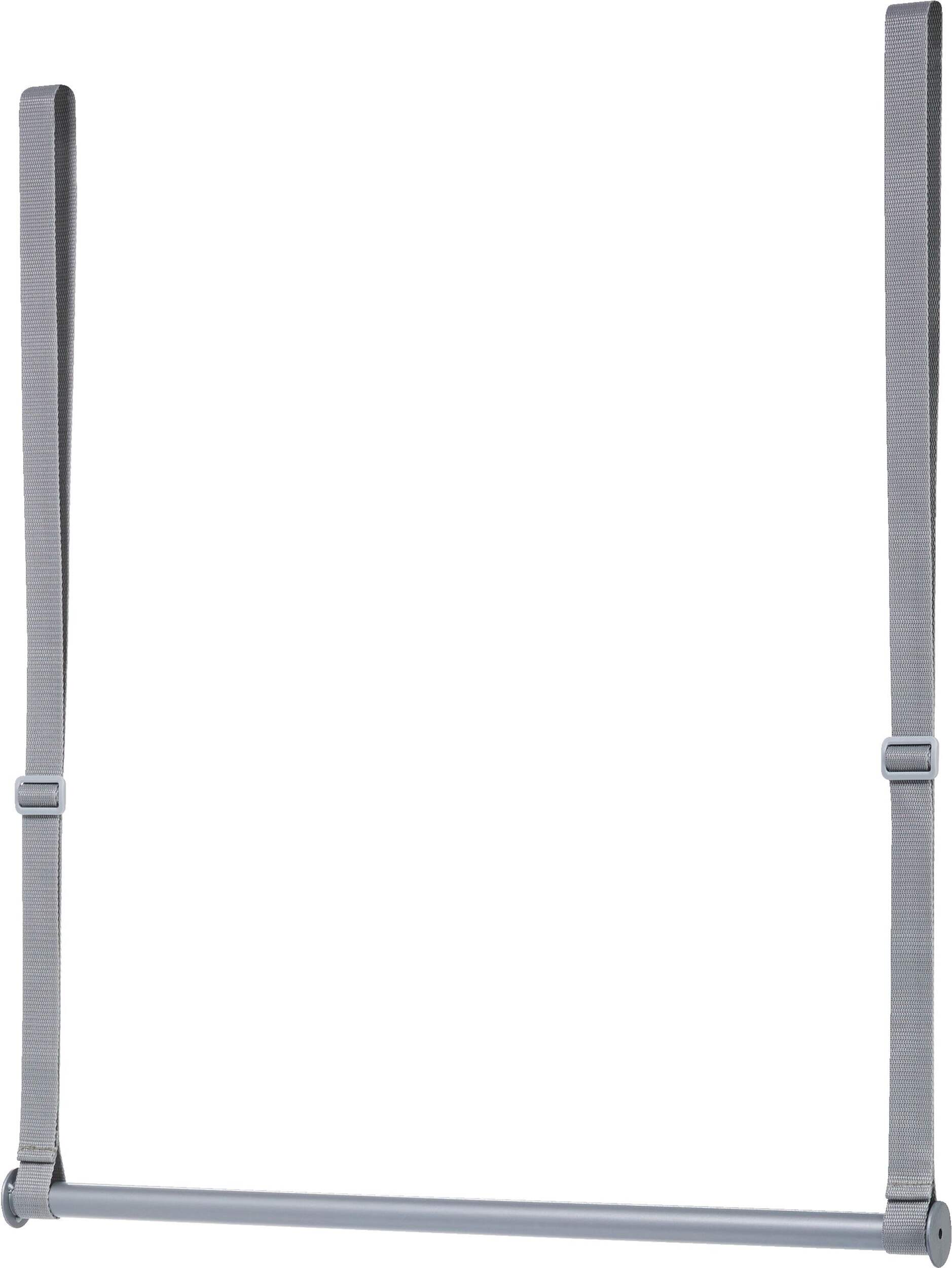 Tringle de garde-robe suspendue réglable Type A Ease, gris Front_Flat