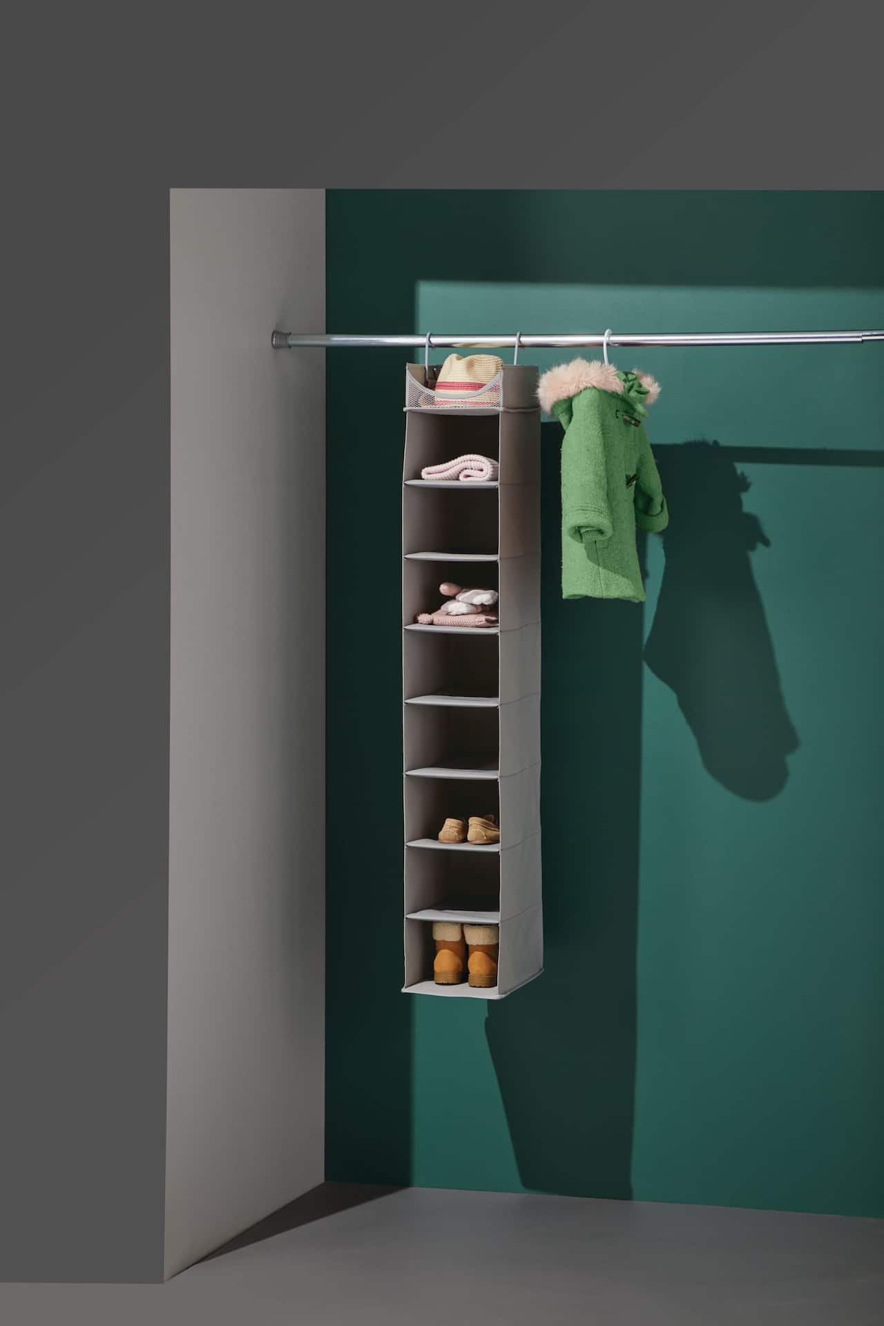 type A Ease 8 Shelf Hanging Closet Organizer Grey Canadian Tire