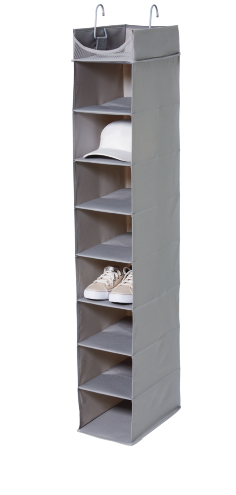 type A Ease 8 Shelf Hanging Closet Organizer Grey Canadian Tire