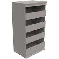 ClosetMaid Modular Stackable 4-Drawer Closet Storage Unit, Taupe