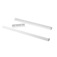 ClosetMaid Suite Symphony Metal Top Shelf Support Kit, White Composite_or_Mixed