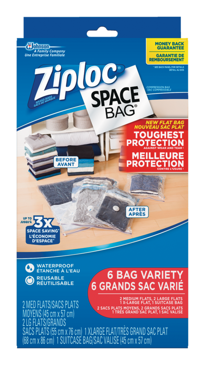 Buy Ziploc Space Bag Vacuum Seal Variety Combo Storage Bag Clear