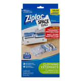 Ziploc Space Bag Combo Vacuum Storage Bags for Closet, 3-pk, Large Front_Flat