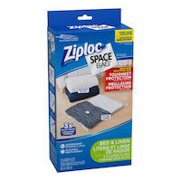 Ziploc Plastic Reusable Vacuum Storage Bags, 2-pk, Extra Large Front_Angled_Right