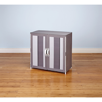 Verona Covered Shoe Rack Front_Angled_Left