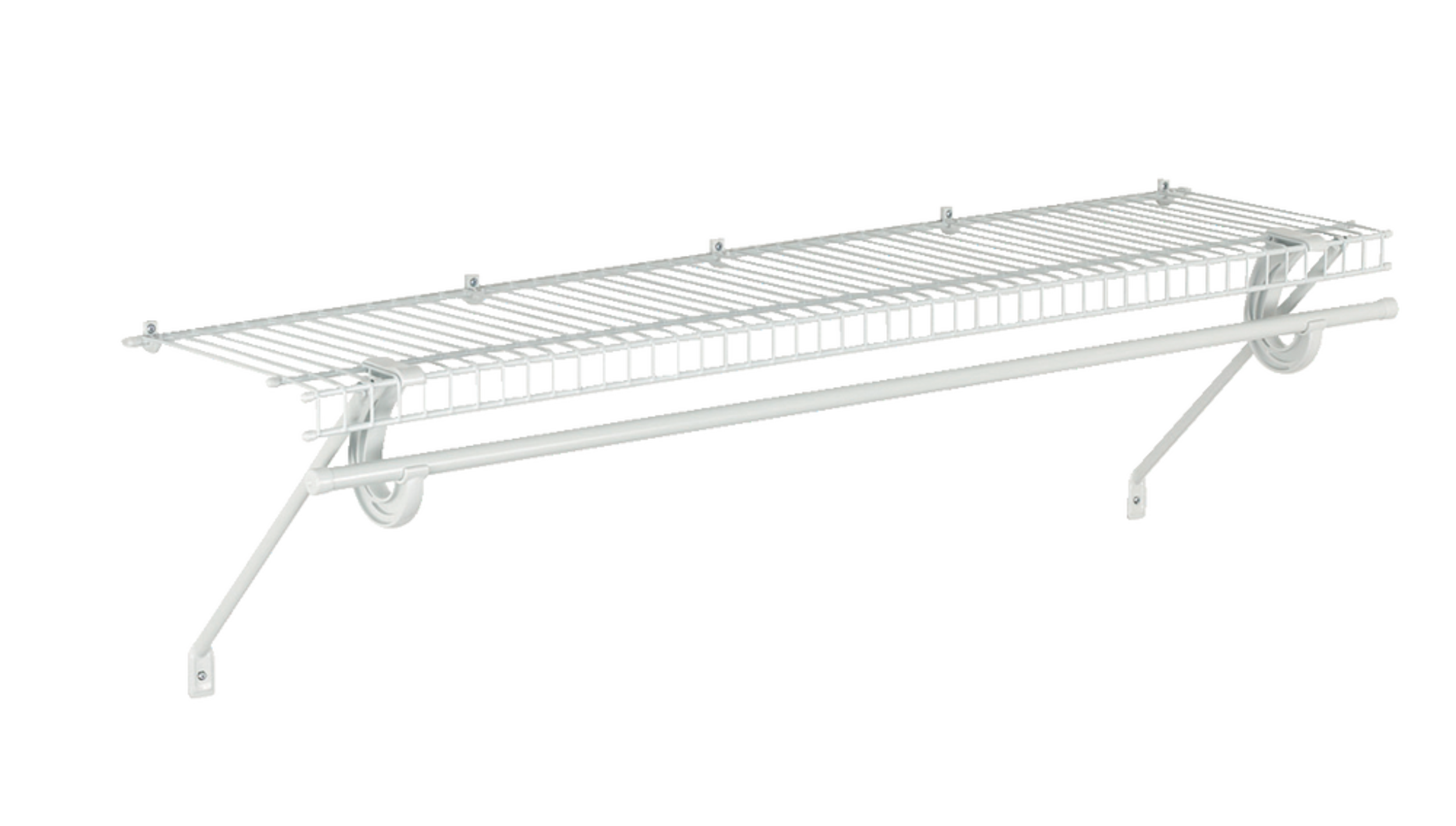 ClosetMaid Superslide Wall Shelf Kit with Installation Hardware, 4ft