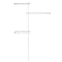 Shelf & Rod Closet Organizer, 3-ft-5-ft Front_Flat