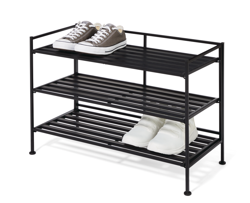 trembling Scrutinize Damp type A Stackable Perspective 3-Tier Shoe Rack, Holds up to 9 Pairs of  Shoes, Black | Canadian Tire