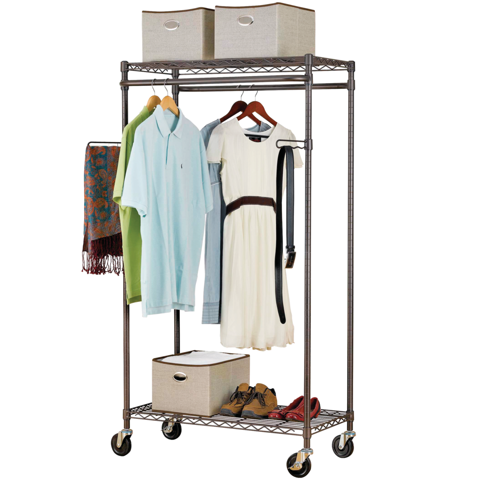 type A Perspective Heavy-Duty Portable Freestanding Clothing Rack