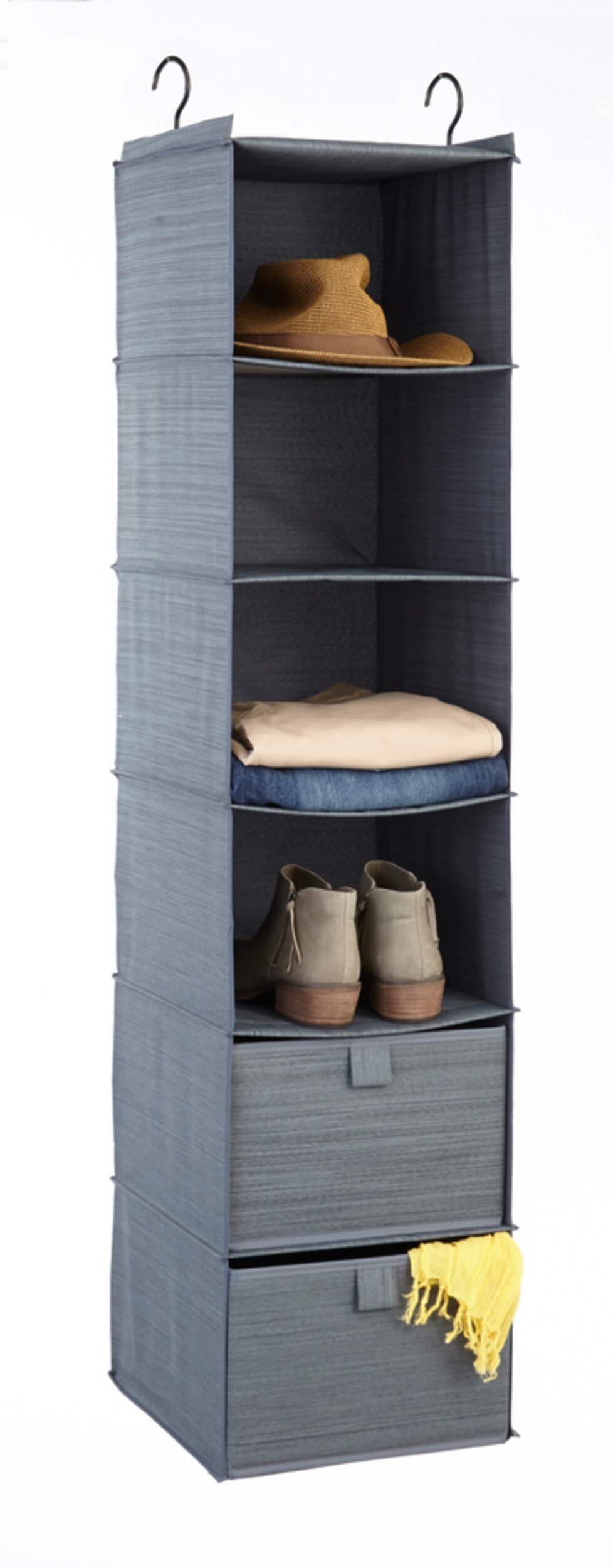 For Living 6Shelf Organizer, 2Bins, Grey Canadian Tire