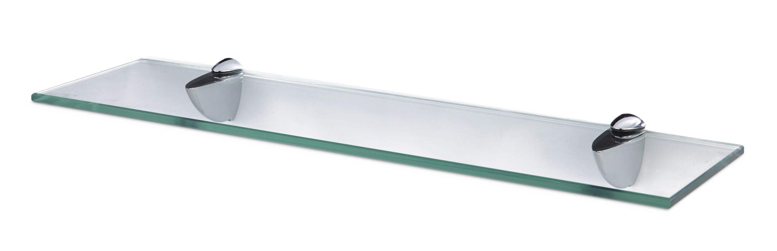 CANVAS Serene Glass Floating Wall Shelf, 24-in Front_Three_Fourths_Angled_Left
